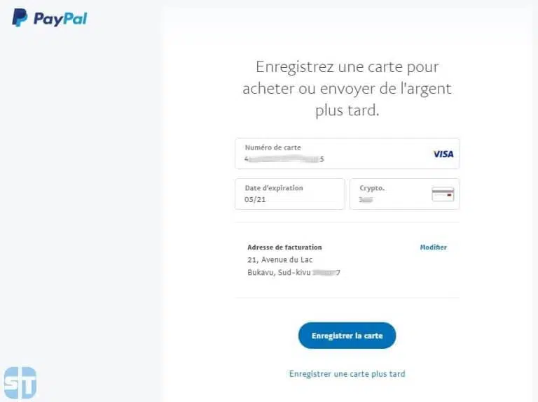 Creer un compte PayPal en Afrique