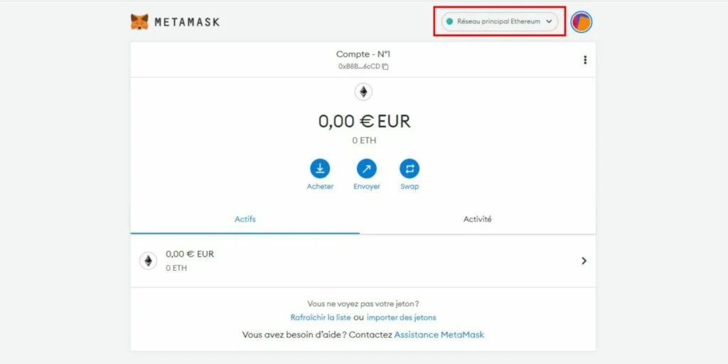 ajouter un token wallet MetaMask