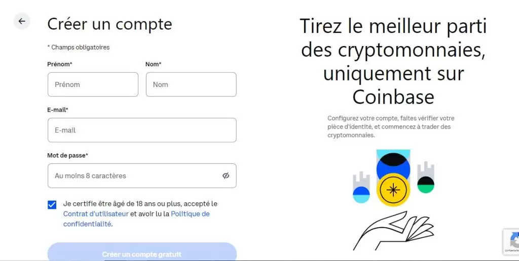 CREER-UN-COMPTE-COINBASE | Finance de Demain