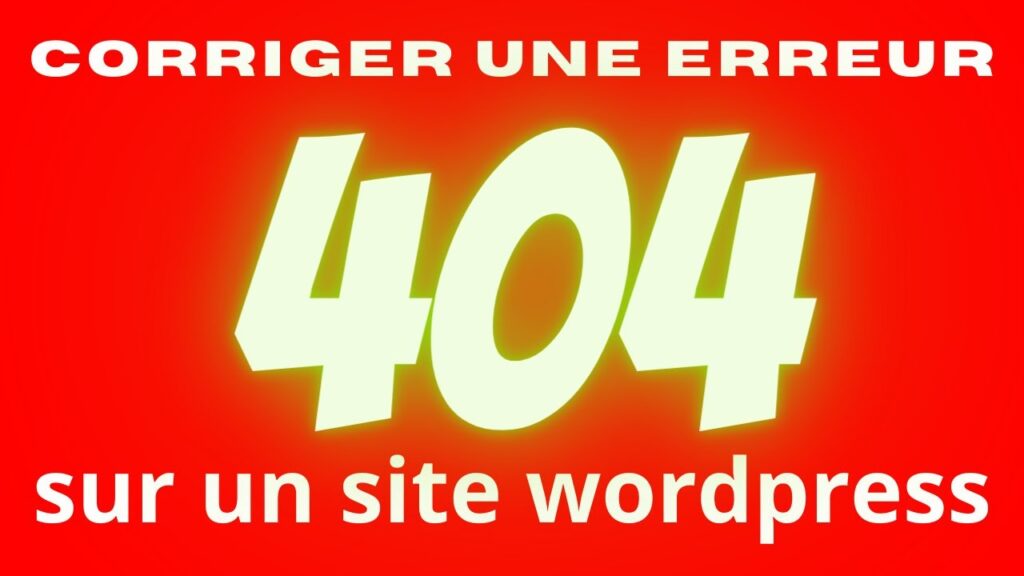 Les erreurs 404